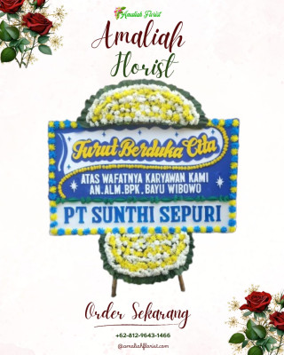 Papan Bunga Duka di Kartasura