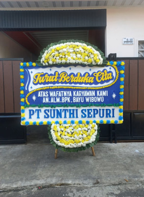 Papan Bunga Duka di Kartasura